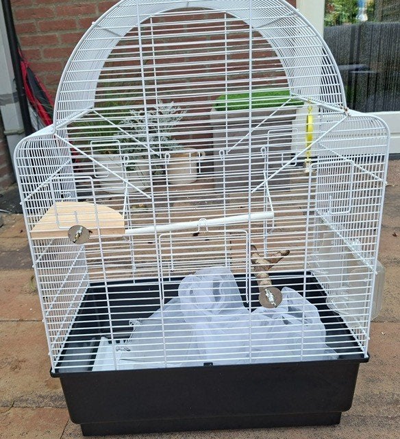 Vogelkooi, Dieren en Toebehoren, Vogels | Hokken en Kooien, Ophalen, Gebruikt, Metaal, Vogelkooi