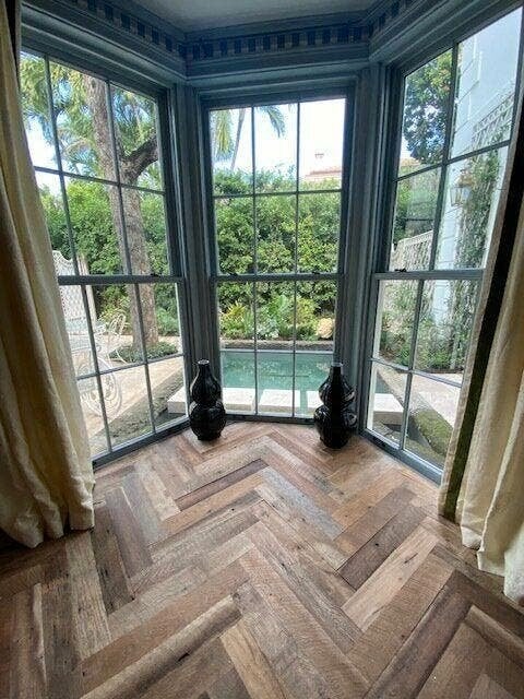 AANBIEDING! Eiken visgraat Chateau vloer, Ophalen, Nieuw, 75 m² of meer, Parket