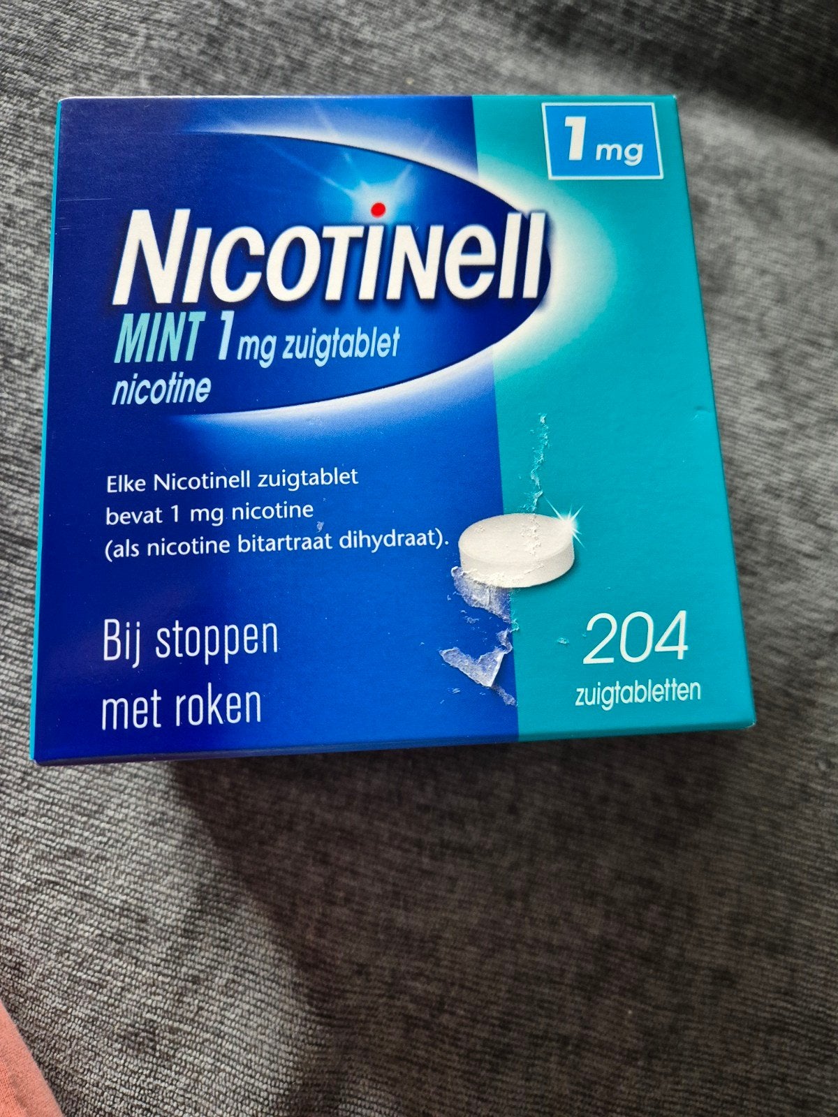 2 dozen- Nicotinell Mint 1mg Zuigtabletten - Stoppen met Rok, Ophalen, Nieuw, Pillen
