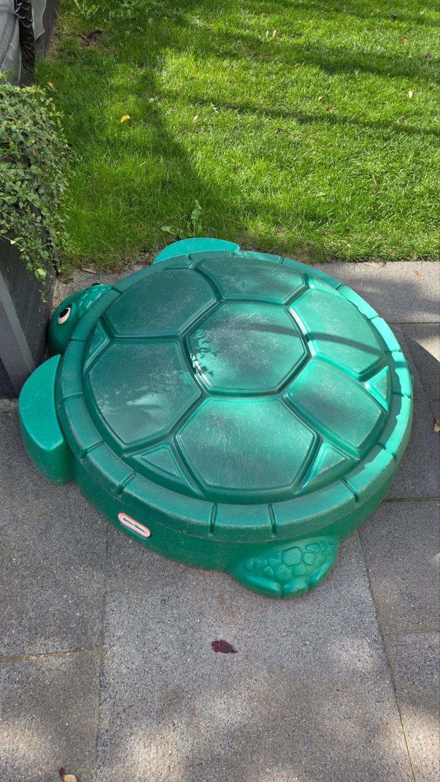 Little Tikes Schildpad Zandbak met Deksel, Ophalen, Gebruikt