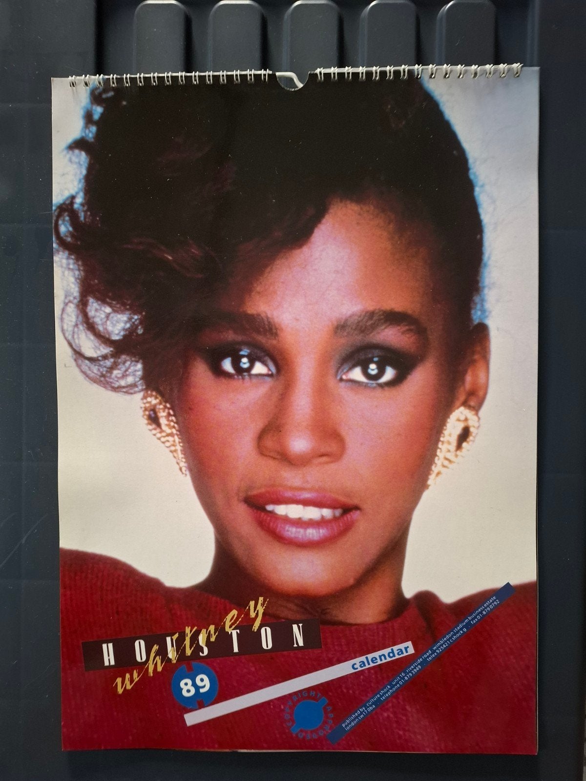 kalender whitney Houston 1989, Diversen, Ophalen, Maandkalender