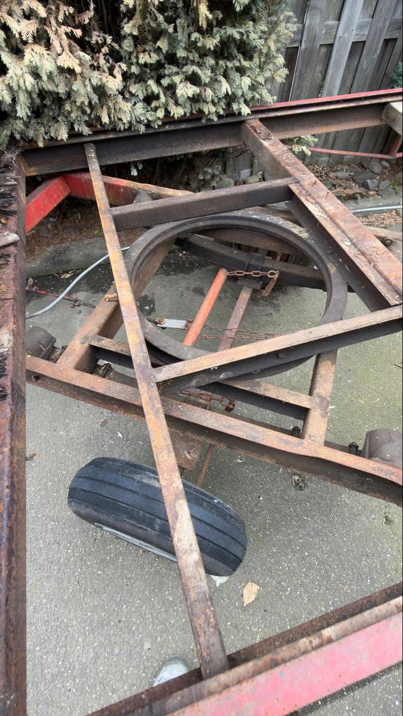 Platte wagen 8x2 meter, Auto diversen, Aanhangers en Bagagewagens, Ophalen of Verzenden, Gebruikt
