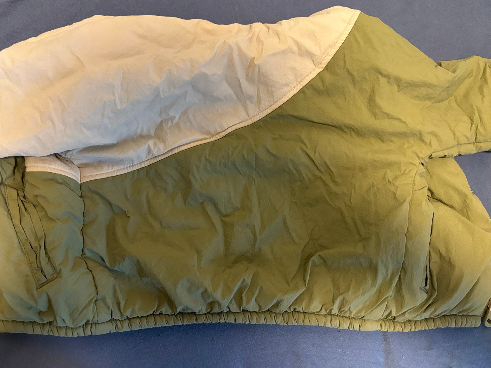 Zara Kinderjasje Groen/Beige - Maat 92 (18-24 maanden), Ophalen of Verzenden, Gebruikt, Jongen of Meisje, Jas