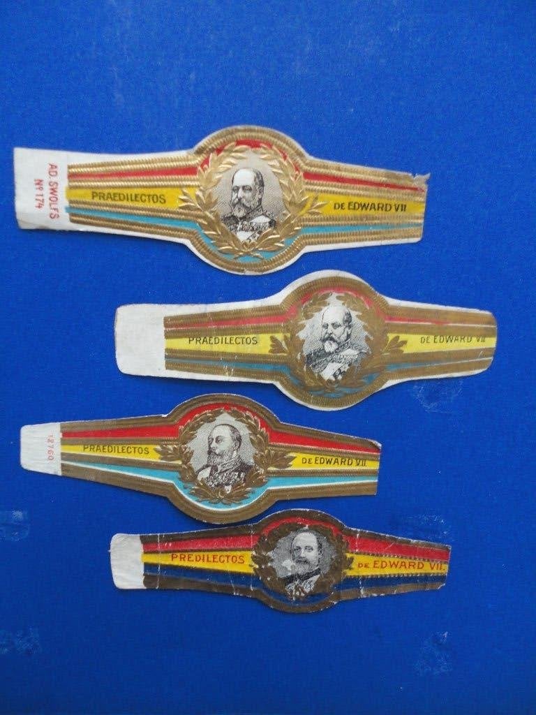 sigarenbandjes 28= 4st, Verzamelen, Ophalen of Verzenden, Gebruikt, Sigarenbandjes