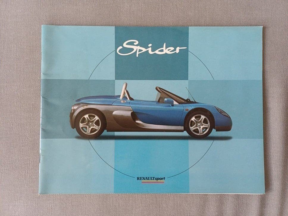 Renault Sport Spider folder 1996 (Frans/Engels), Renault, Ophalen of Verzenden, Zo goed als nieuw, Renault
