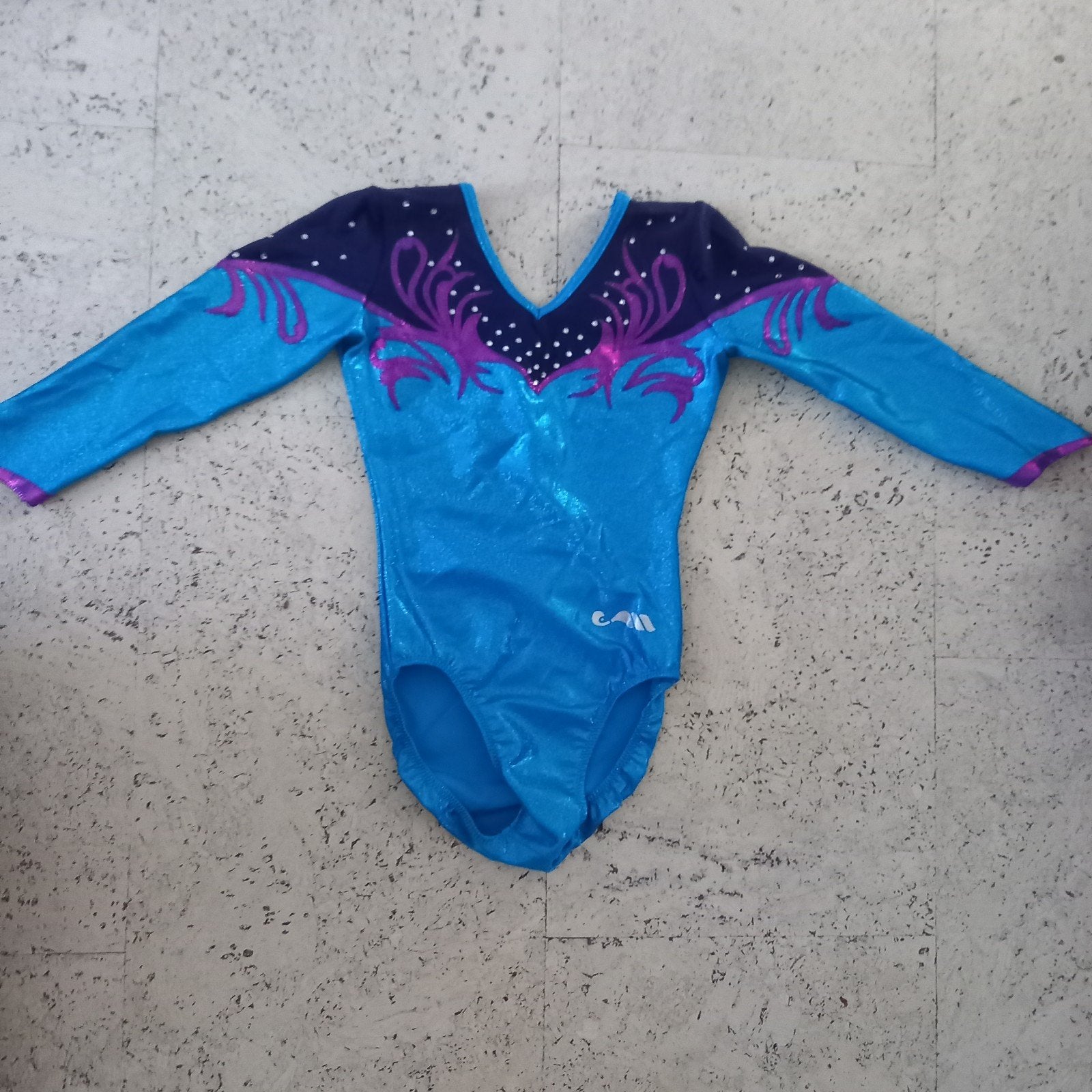 Turnpakje Moreau blauw/paars maat 128/140, Gebruikt, Blauw, Overige typen, Kindermaat 122 t/m 140