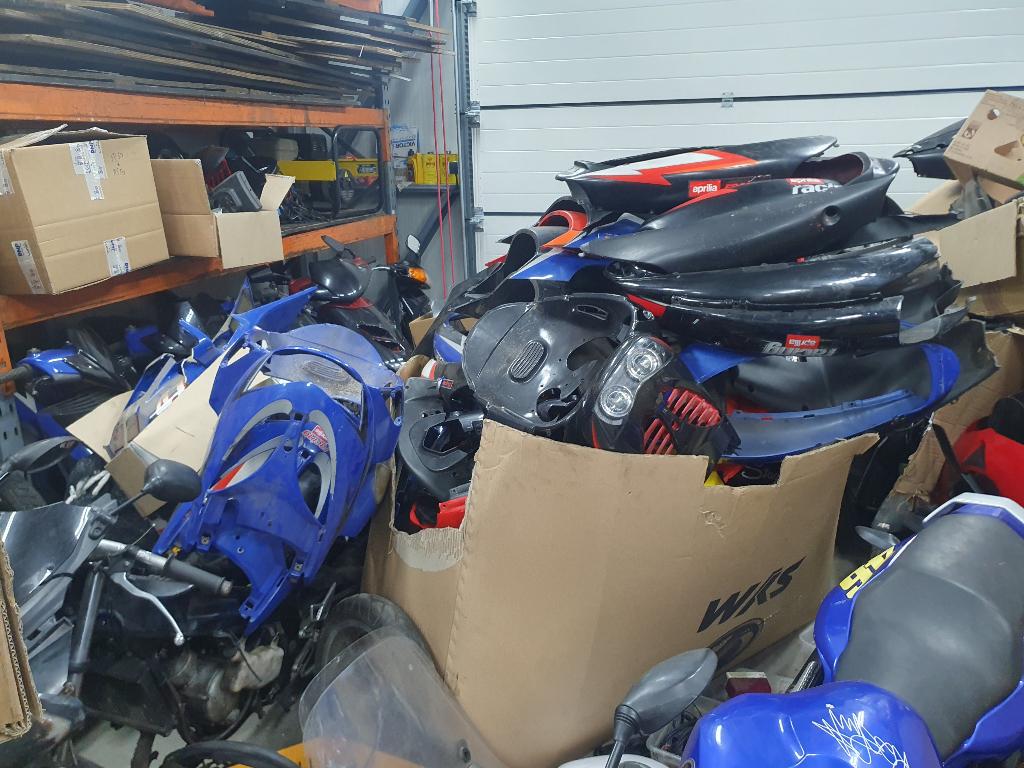 Kappenset Compleet kap Aprilia SR SR50 Blauw wit SR2000, Aprilia, SR, Gebruikt, Aprilia