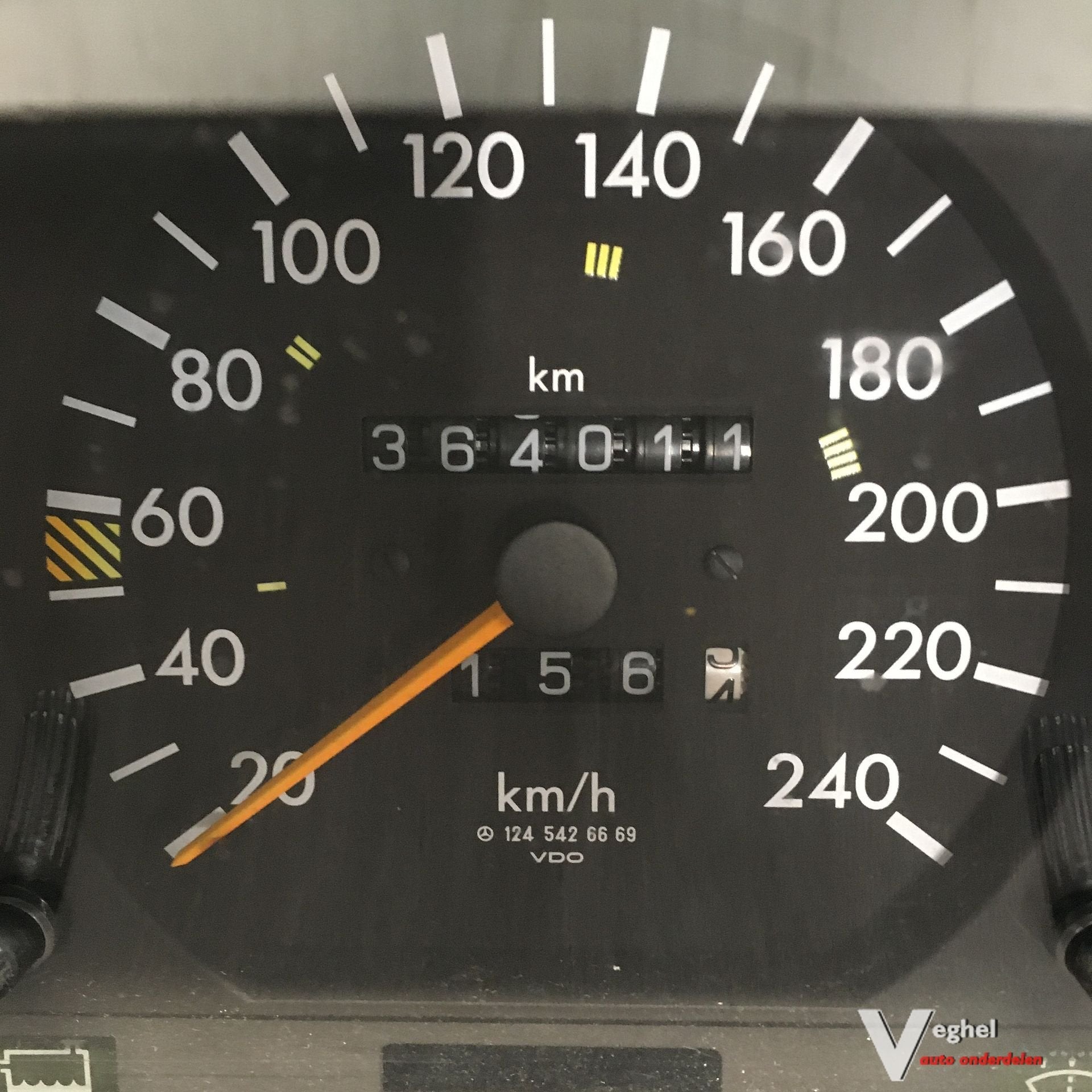 Mercedes W124  station 220B 1995 Km Tellerklok 124 542 6669, Gebruikt, -, -, Ophalen of Verzenden