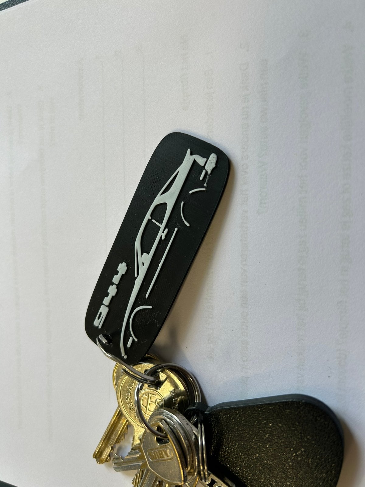 Porsche 944 sleutelhanger, Ophalen of Verzenden, Zo goed als nieuw