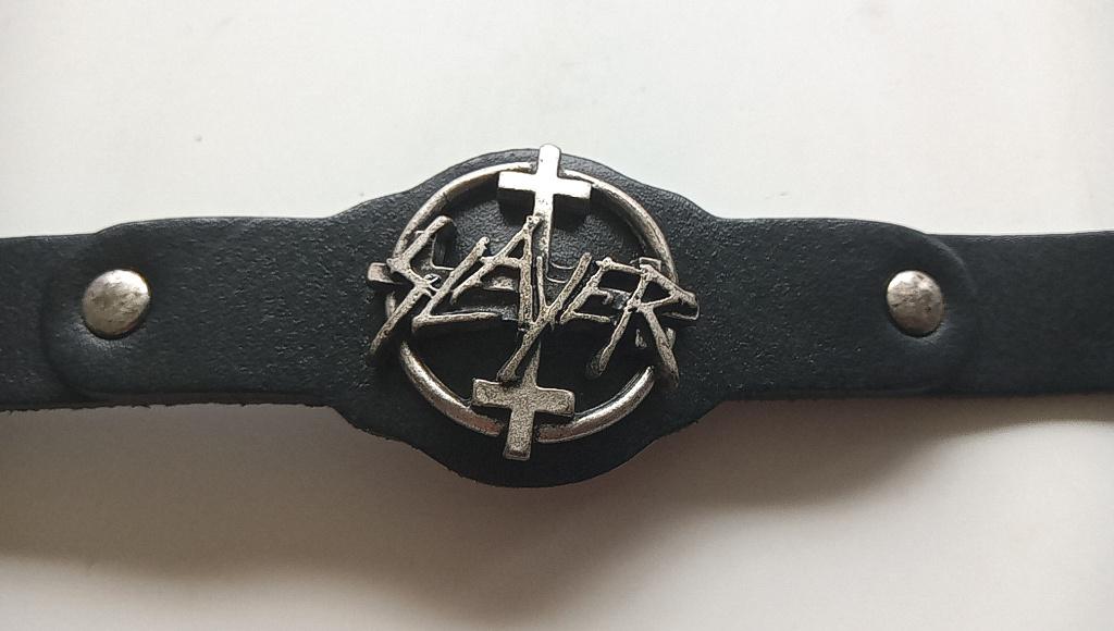 Slayer mooie 2004 merchandise leren arm polsband metal, Verzenden, Nieuw, Gebruiksvoorwerp