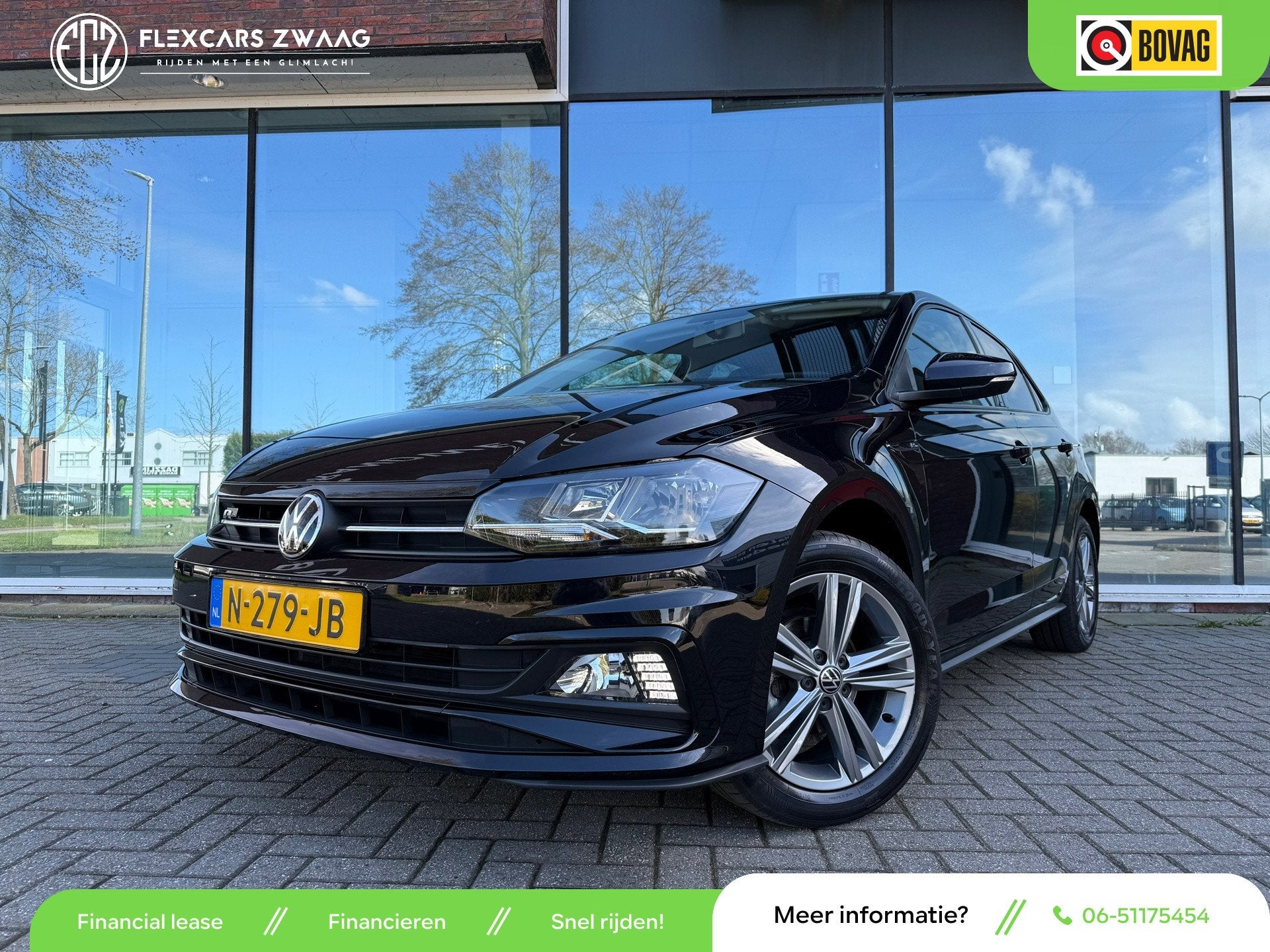 Volkswagen Polo 1.0 TSI R-Line Edition - Navi - Cruise - Air, Voorwielaandrijving, 1063 kg, Leder en Stof, Origineel Nederlands