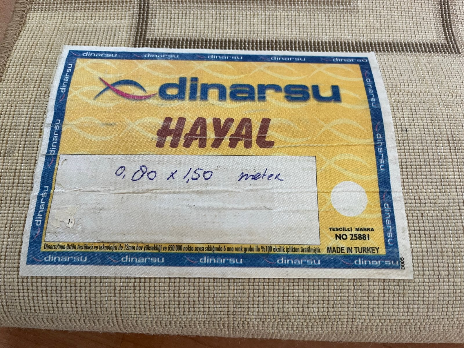 Set van 2 zware kwaliteit tapijten - Dinarsu, Gebruikt, Beige, 150 tot 200 cm, 200 cm of meer