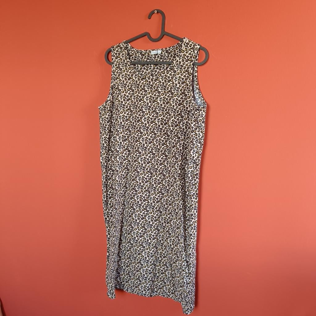 Prénatal Luipaardprint Zwangerschapsjurk Maat L, Kleding | Dames, Prénatal, Bruin, Maat 42/44 (L), Ophalen of Verzenden