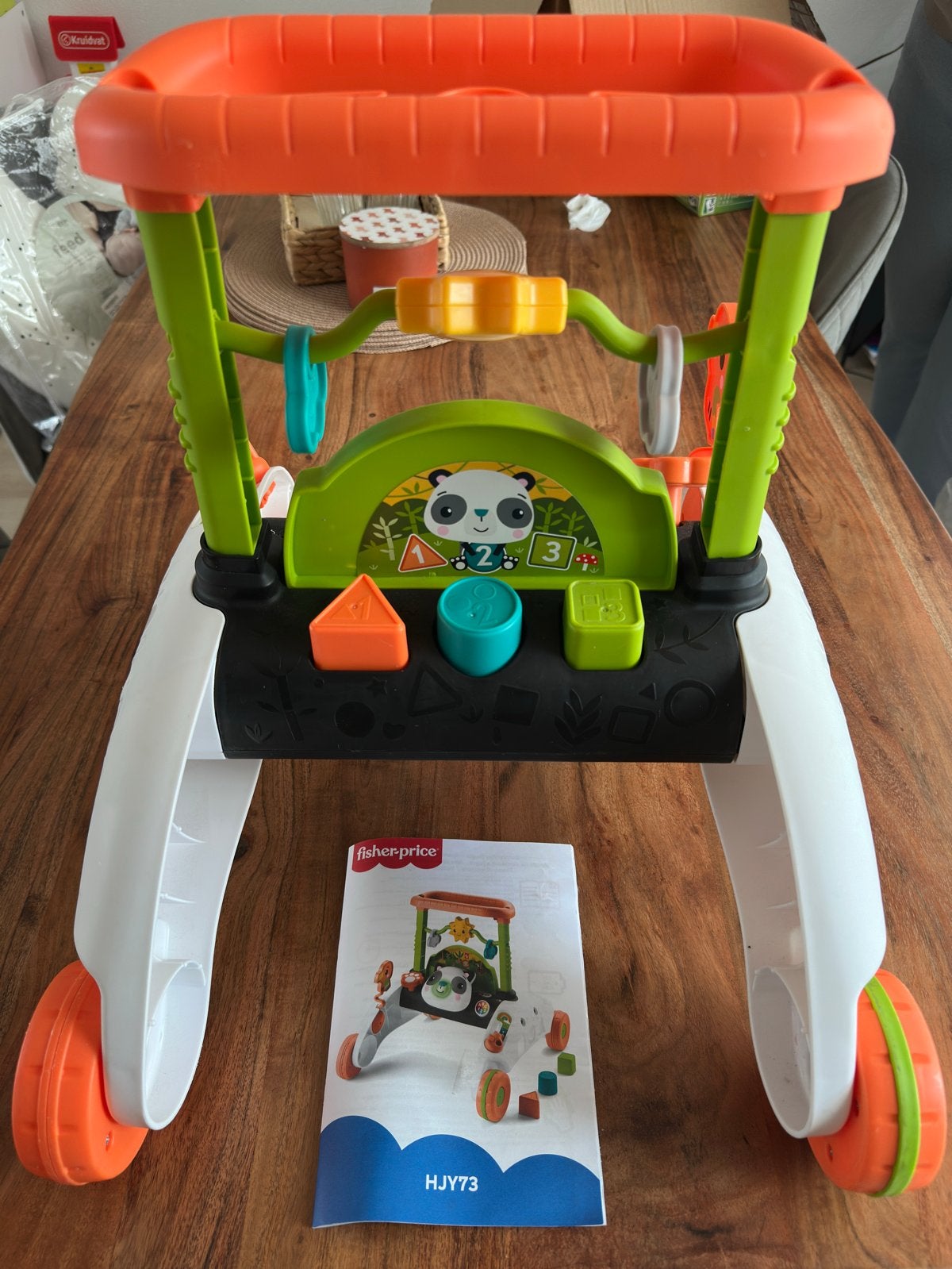 Fisher-Price Panda baby walker, Kinderen en Baby's, Ophalen, Zo goed als nieuw, Overige typen, Met licht