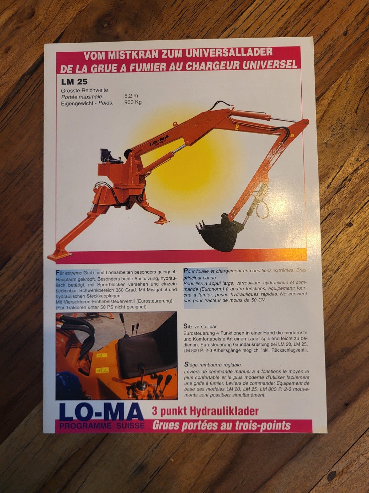 tractor folder LO-MA 3 punt Hydrauliklader, Ophalen of Verzenden, Zo goed als nieuw