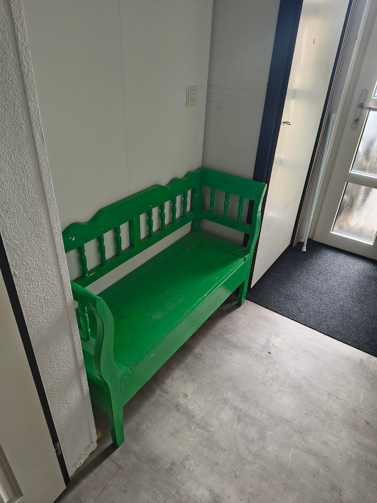 Mooie groene klepbank - naar wens te schilderen, Ophalen