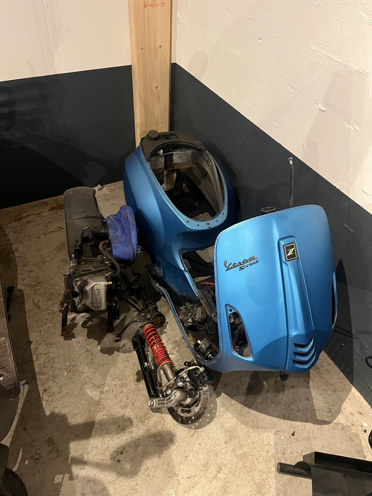 Vespa sprint 80CC project 2016, Fietsen en Brommers, Scooters | Vespa, Ophalen, Benzine, 50 cc
