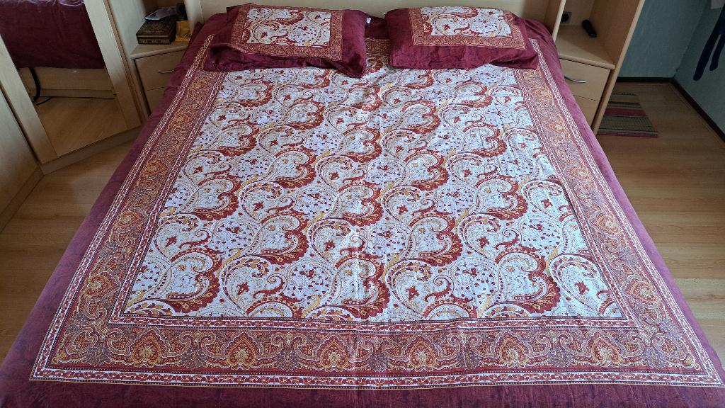 Dekbed 240x220 cm met overtrek set, Ophalen, Gebruikt, Wit, Tweepersoons
