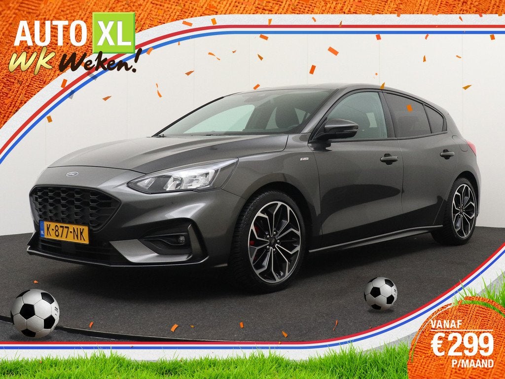 Ford Focus 124 PK Hybrid ST Line X Business Trekhaak Stuur+S, Stof, Gebruikt, Adaptive Cruise Control, Origineel Nederlands