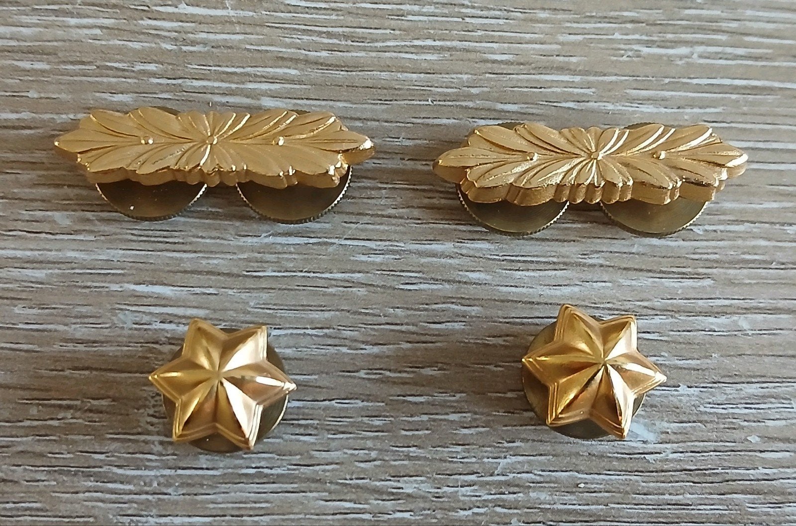 Landmacht schouder rangen DT majoor balken sterren pin set, Verzamelen, Militaria | Algemeen, Ophalen of Verzenden, Landmacht