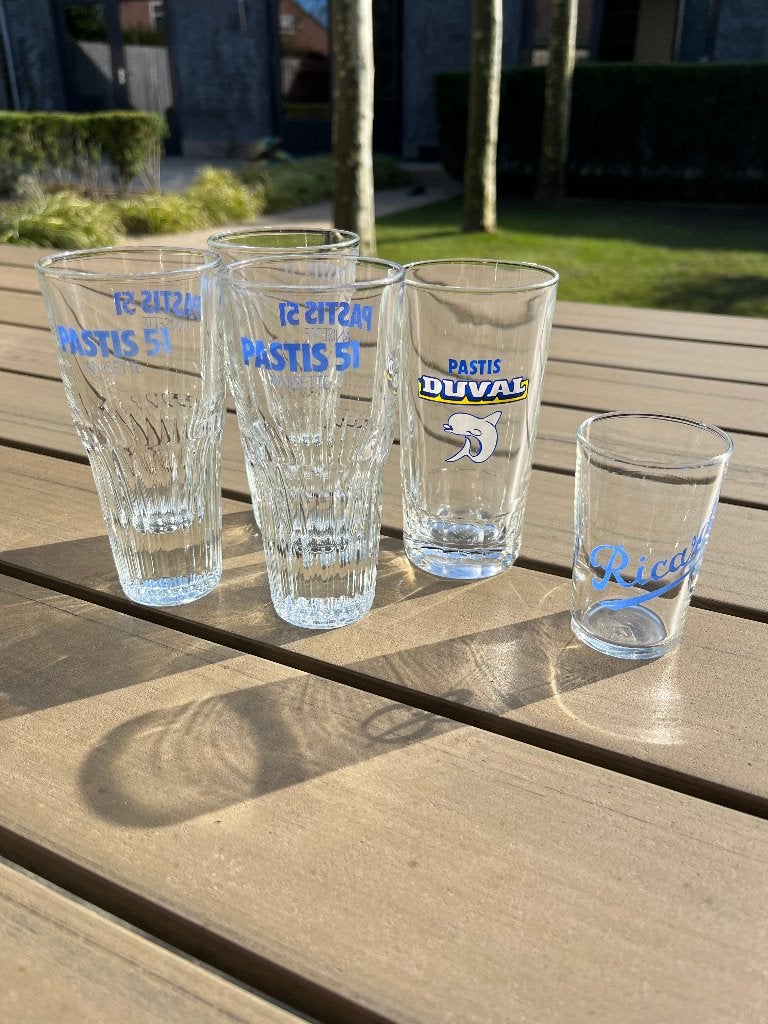 Ricard en Pastis glazen, Verzamelen, Ophalen of Verzenden, Zo goed als nieuw, Gebruiksvoorwerp
