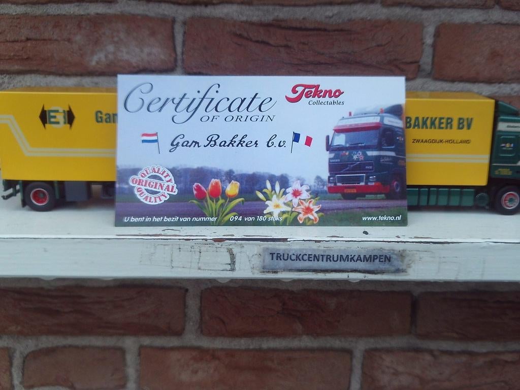 Tekno  Volvo  FH12  van  Gam  Bakker., Ophalen of Verzenden, Nieuw, Bus of Vrachtwagen, Tekno