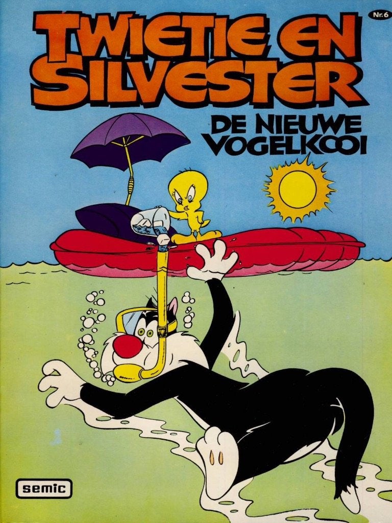 Twietie en Silvester nr. 6 - De nieuwe vogelkooi, Eén stripboek, Ophalen of Verzenden, Zo goed als nieuw