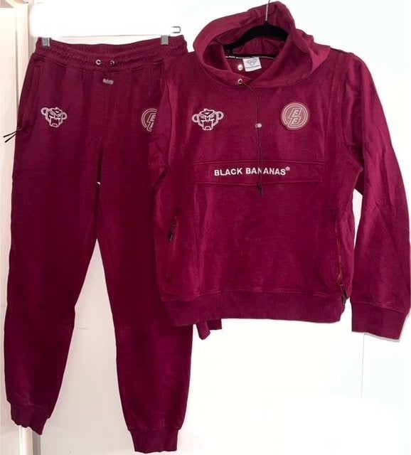 Black Bananas joggingpak Maat L, Verzenden, Zo goed als nieuw, Black Bananas, Rood