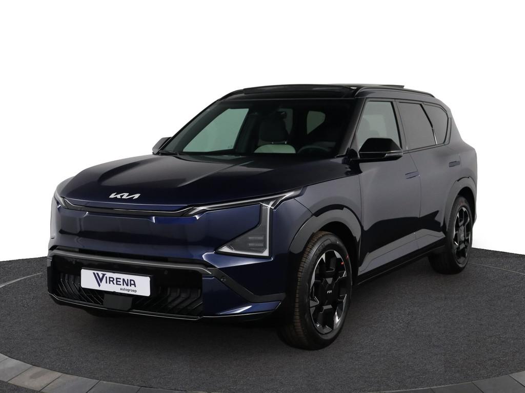 Kia EV5 GT-Line Business Edition 81.4 kWh - Stoelverwarming, Auto's, Kia, 1992 kg, Lichtsensor, Blauw, Leder