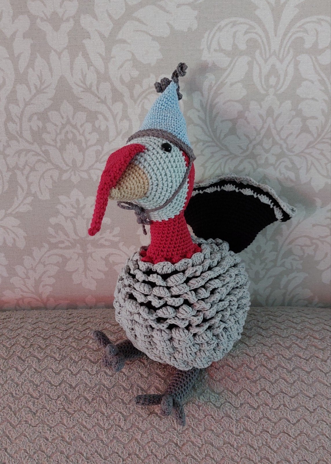 Handgemaakt gehaakt knuffel
Kalkoen met feestmutsje., Diversen, Ophalen of Verzenden, Nieuw