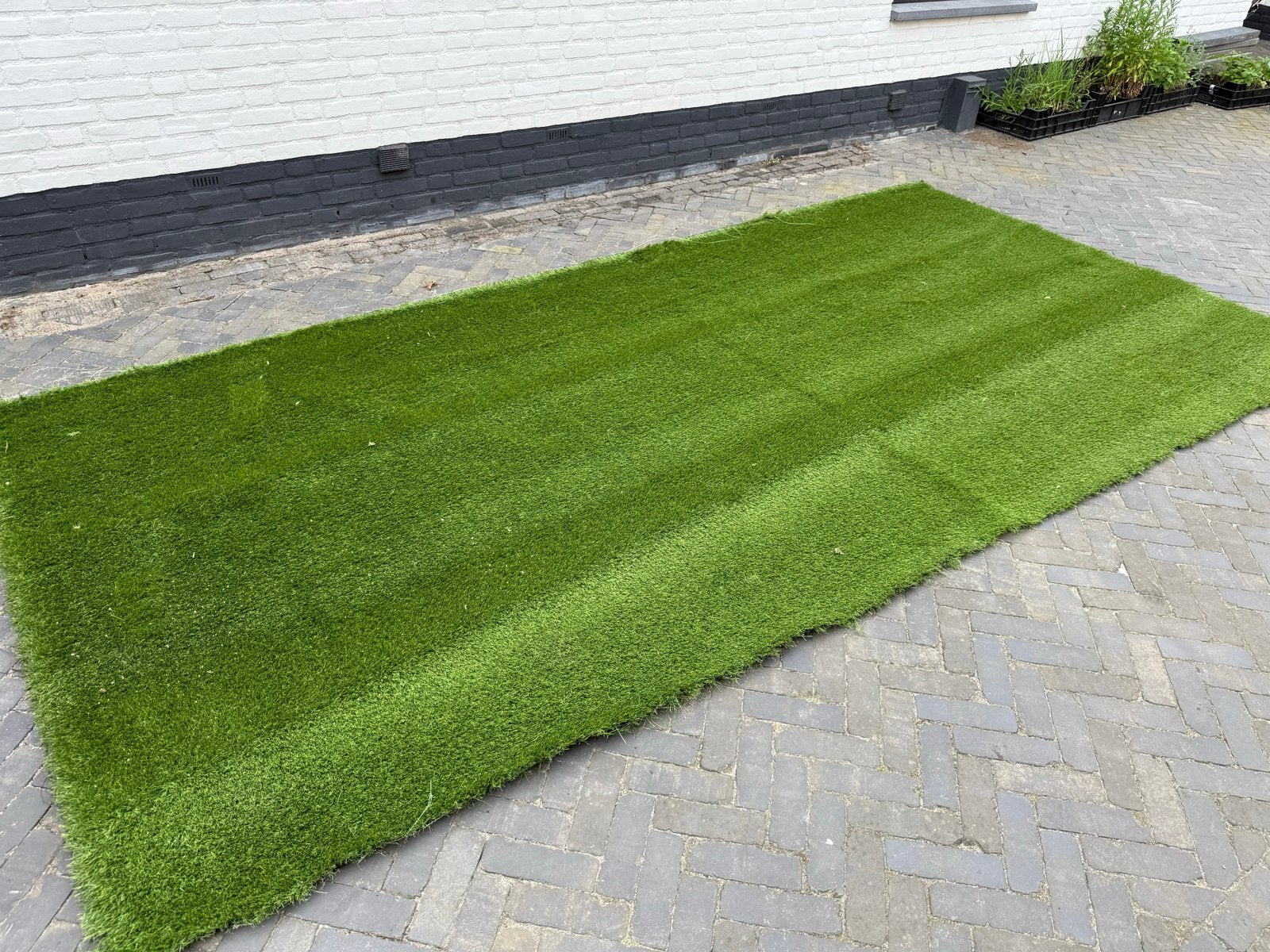 Kunstgras nieuw 400cm  x 180 cm prima kwaliteit, Ophalen of Verzenden, Nieuw, Minder dan 10 m², Kunstgras