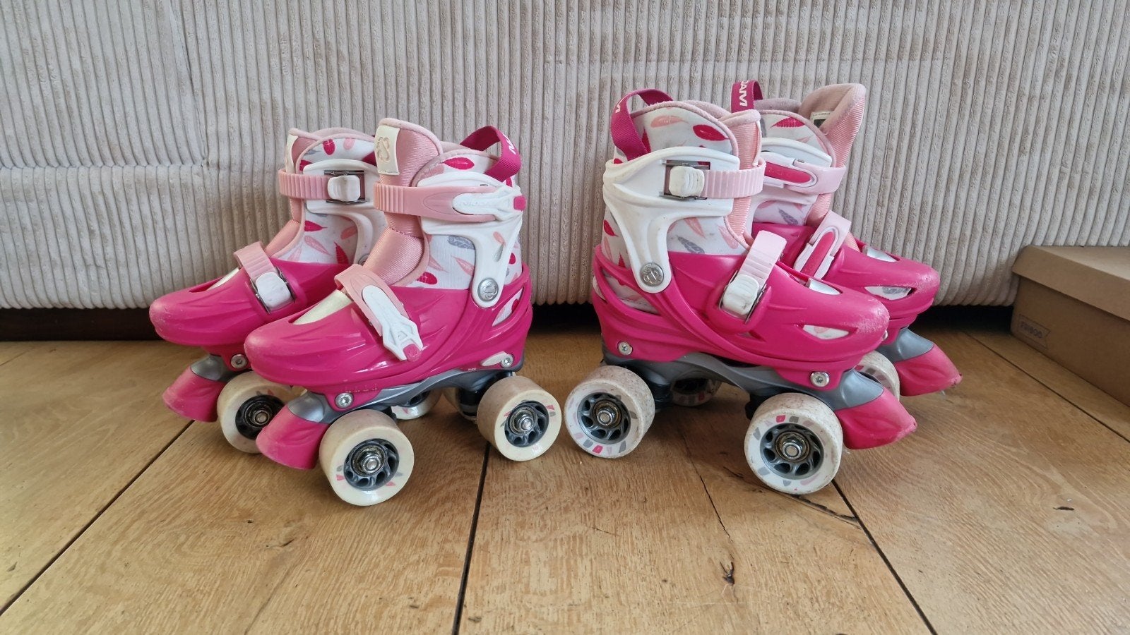 Roze verstelbare Nijdam rolschaatsen voor kinderen, Kinderen en Baby's, Ophalen, Verstelbaar, Gebruikt, Kinderen