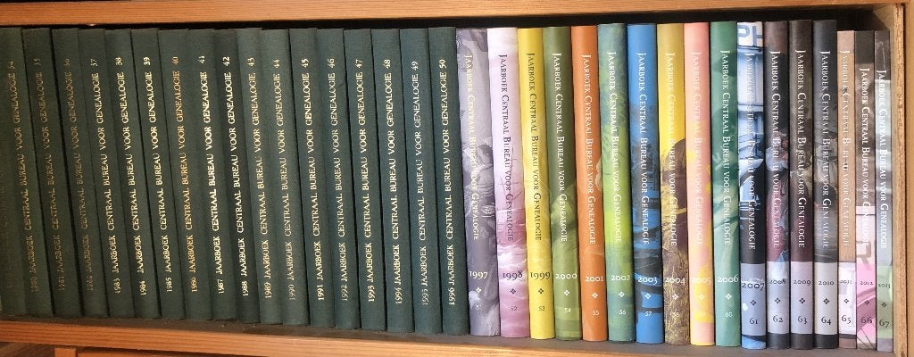 jaarboeken centraal bureau voor genealogie - 43 delen, Boeken, Zo goed als nieuw, Meerdere auteurs, Ophalen, 20e eeuw of later