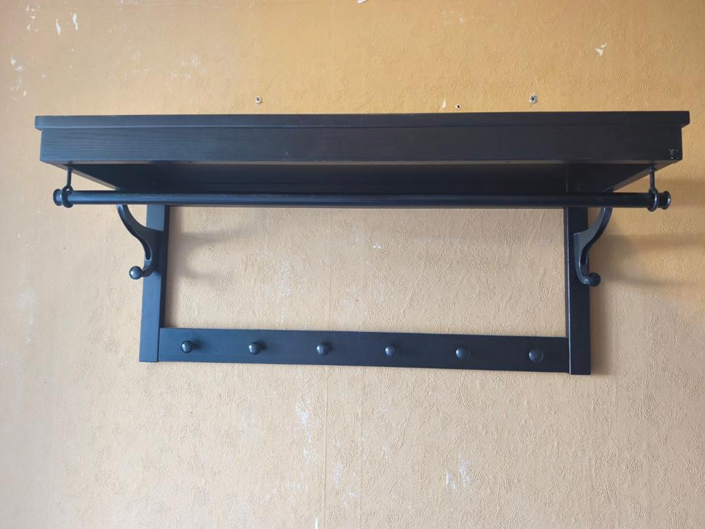 IKEA Hemnes wandkapstok met hoedenplank en roede, Gebruikt, Minder dan 100 cm, Hout, Ophalen