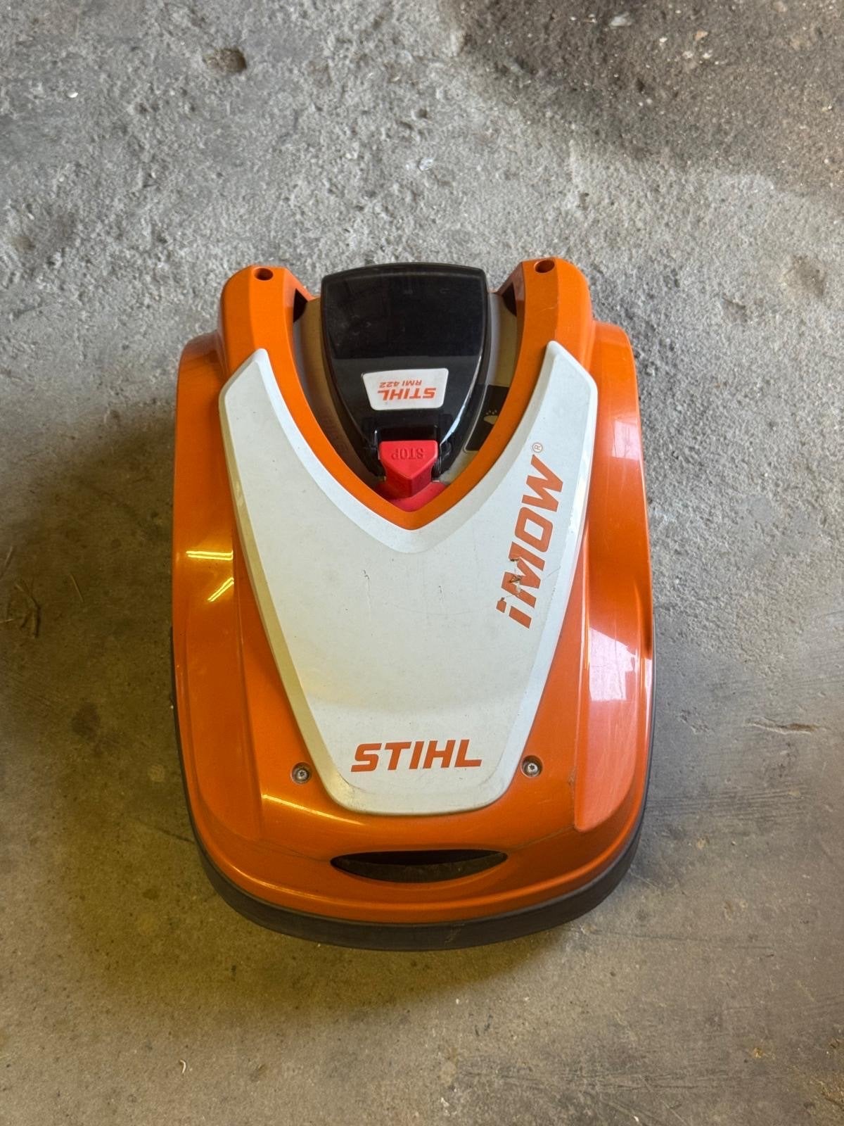 Stihl iMow RMI 422 Robotmaaier grasmaaier, Ophalen, Cirkelmaaier, Gebruikt, Accu-grasmaaier