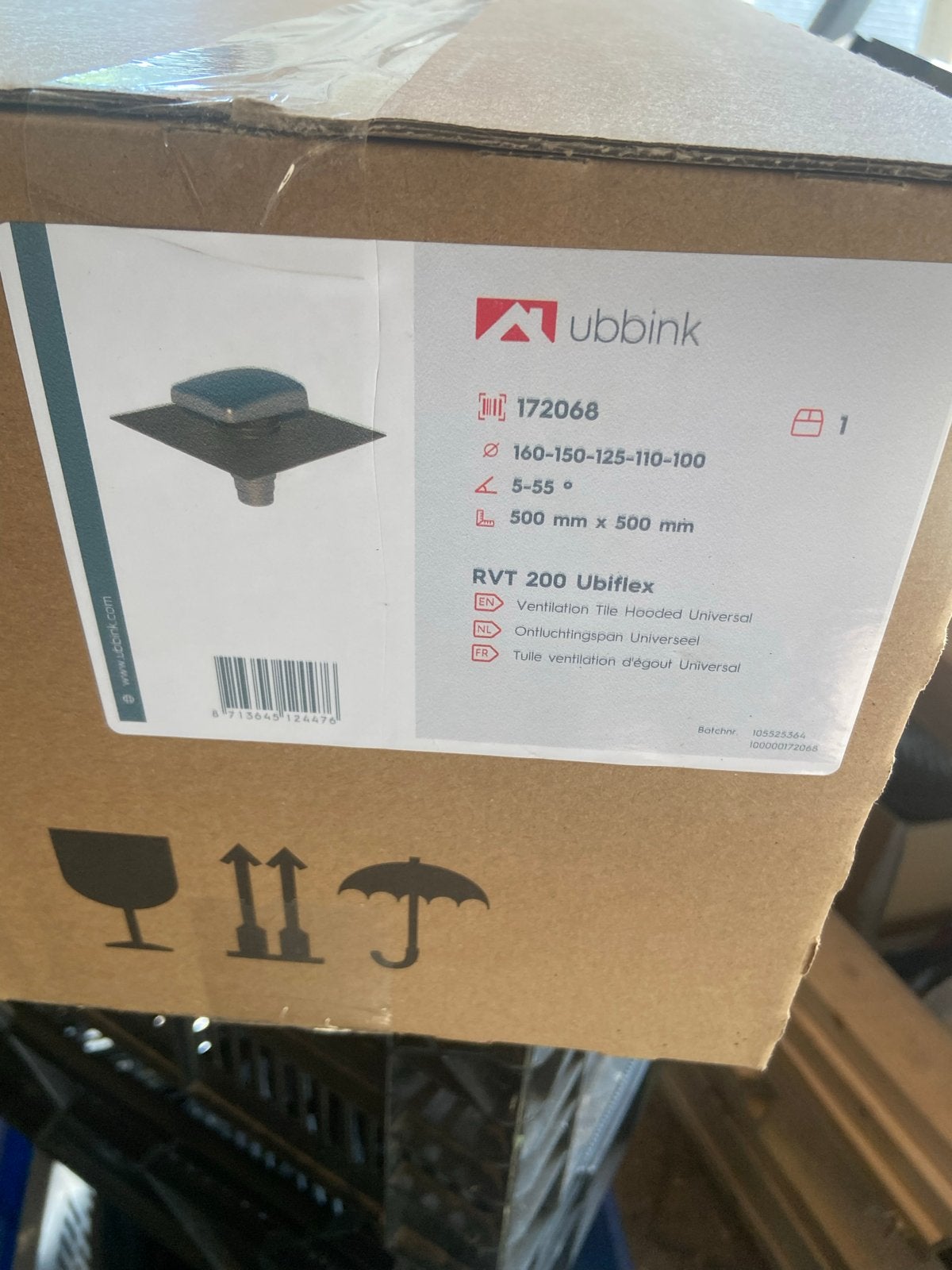 Ubbink RVT 200 Ubiflex Universele Ontluchtingspan, Ophalen of Verzenden, Nieuw