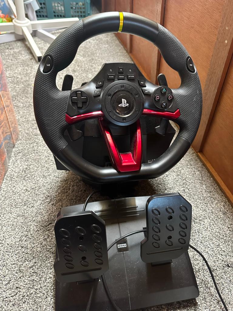 Hori Racing Wheel Apex (RWA) Draadloos Stuur met Pedalen, Spelcomputers en Games, Spelcomputers | Sony PlayStation Consoles | Accessoires
