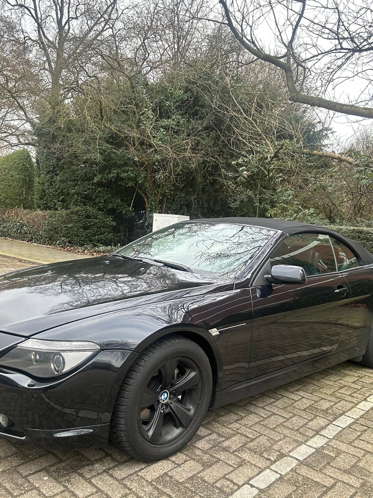 BMW 6-Serie 3.0 CI 630 Cabrio AUT 2006 Zwart, Auto's, Automaat, Achterwielaandrijving, Zwart, 4 stoelen