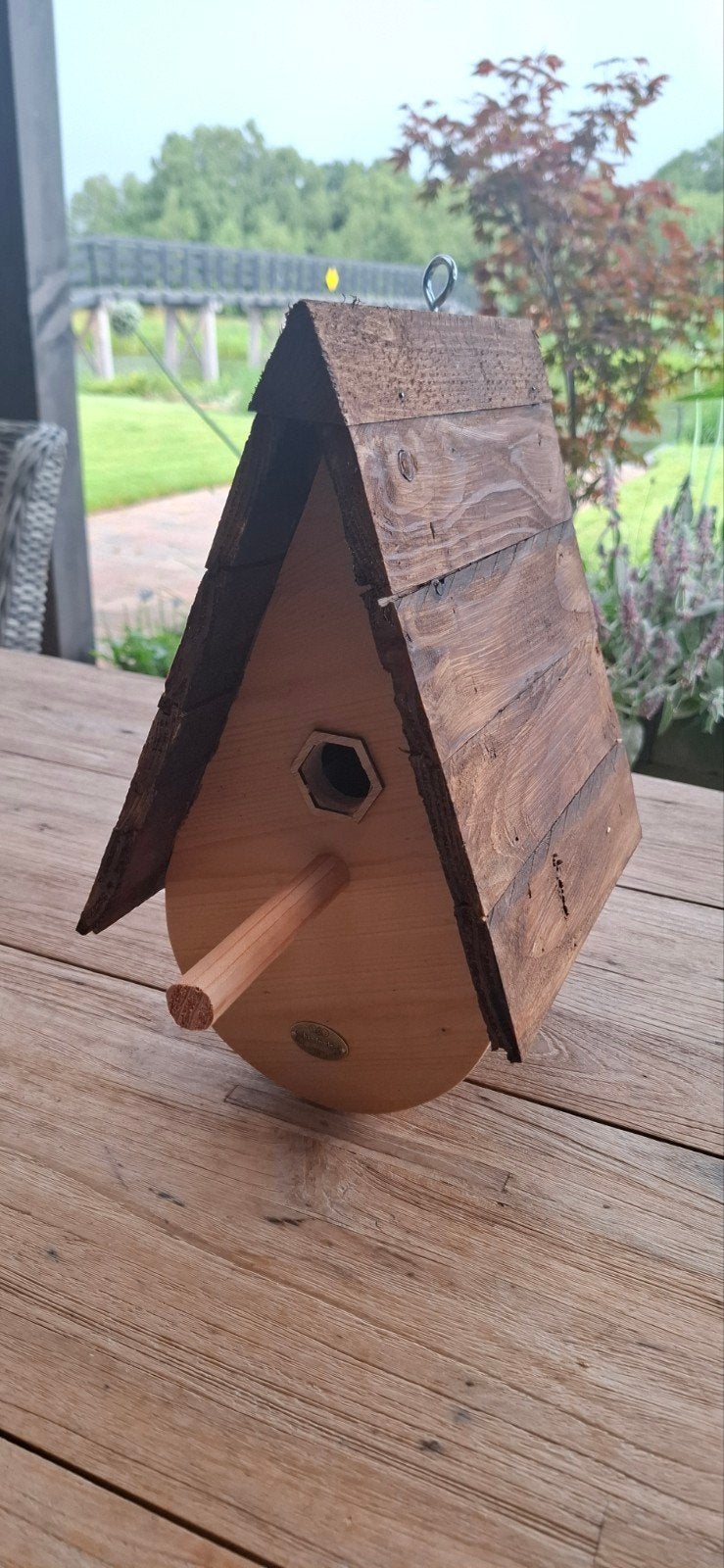 Handgemaakt vogelhuisje voor pimpelmees (28mm gat), Ophalen, Nieuw