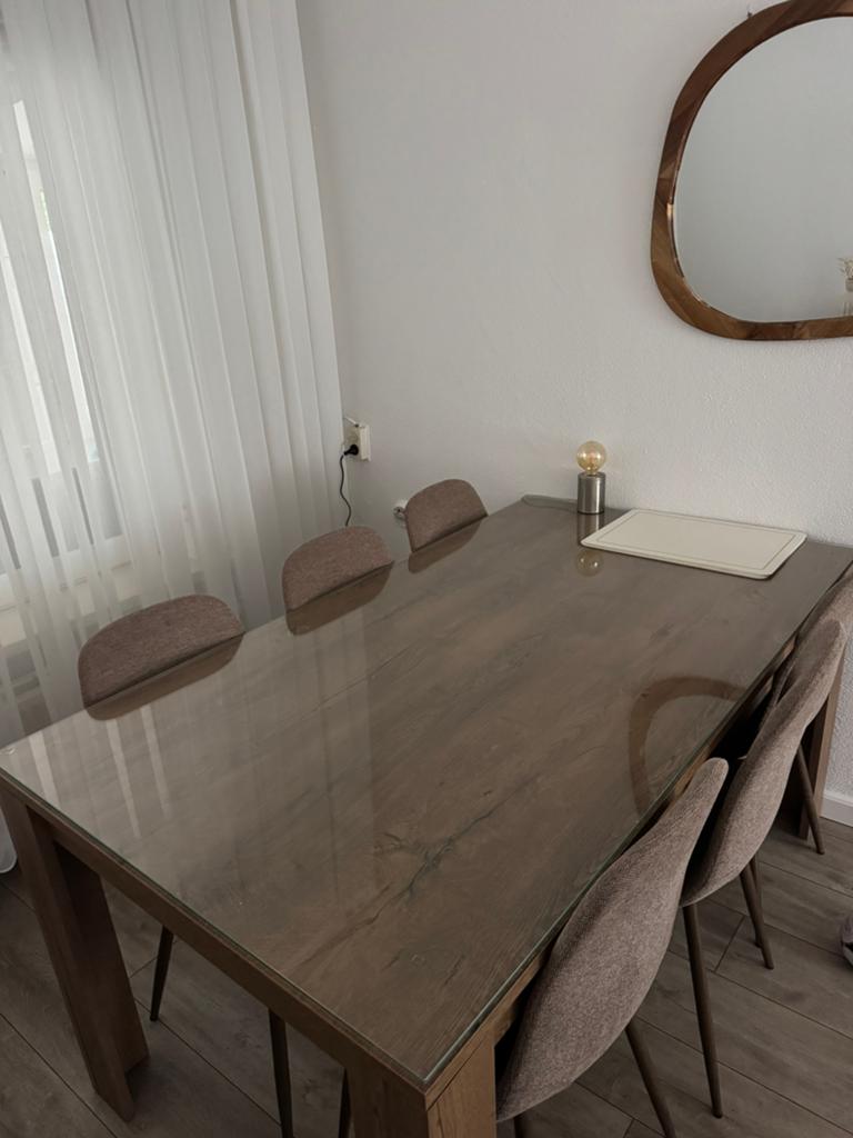 Glazen tafelblad, Ophalen, Rechthoekig, 150 tot 200 cm, 50 tot 100 cm