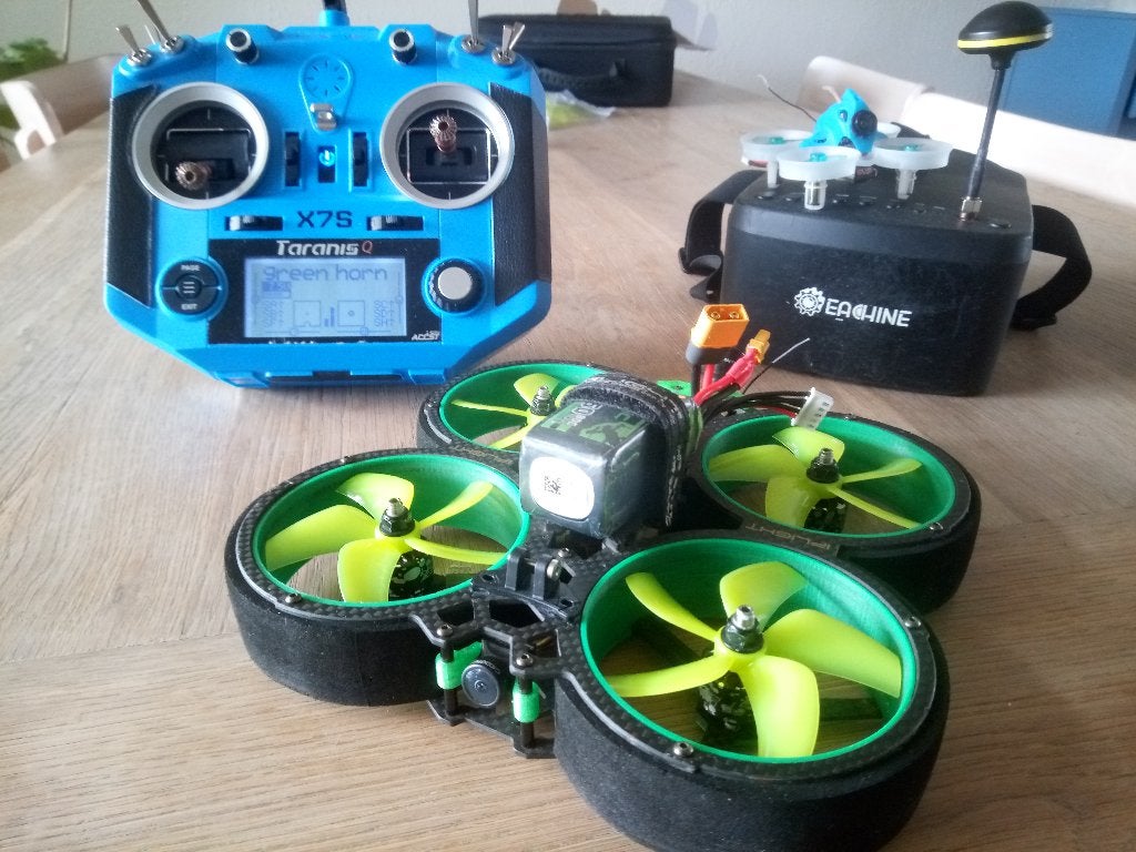 Complete RTF FPV Set Mobula iFlight Green Hornet Taranis, Gebruikt, Basiskwaliteit, Overige merken, Ophalen of Verzenden