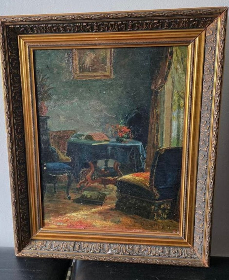 antieke schilderij David Oyens, Ophalen