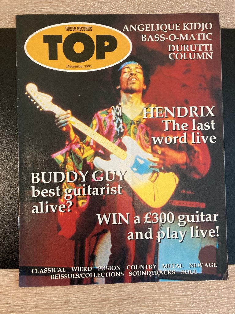 Top 1991-12 Tower Records mag Jimi Hendrix Buddy Guy, Ophalen of Verzenden, Zo goed als nieuw, Algemeen