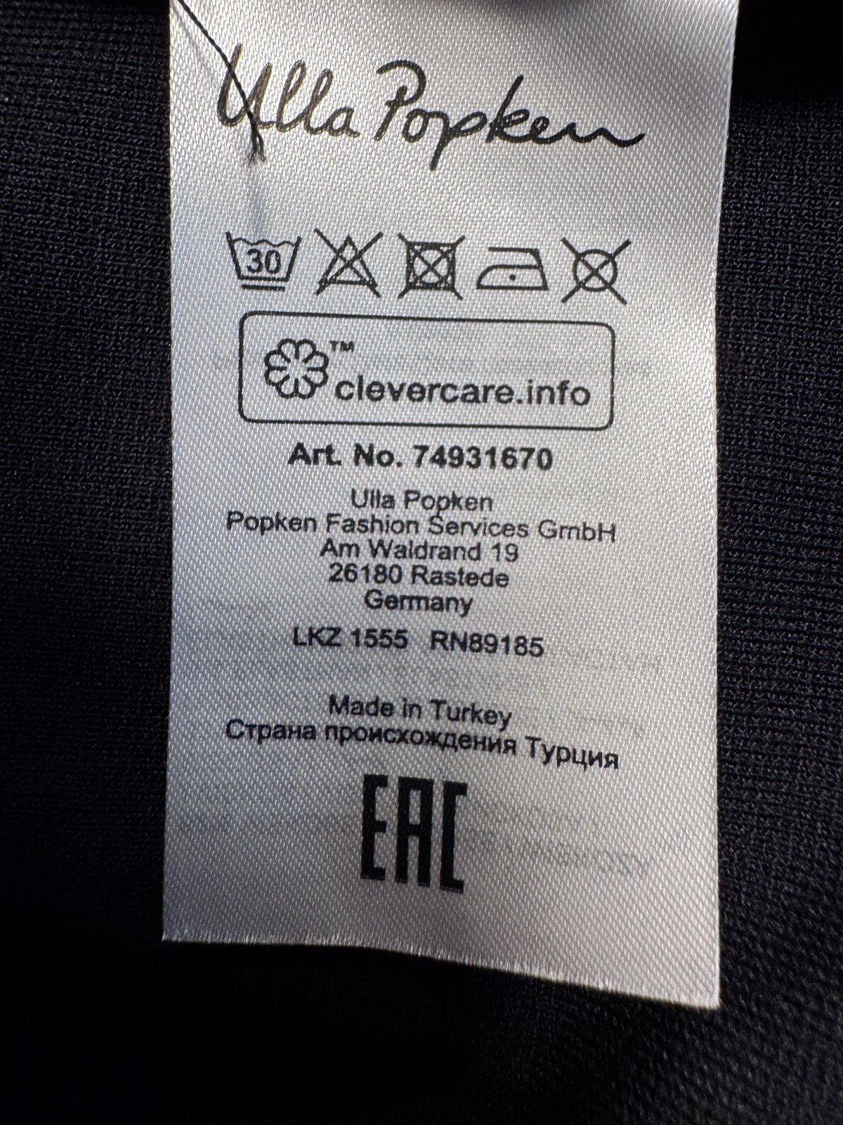 Ulla Popken Tuniek Zwart met Roze Strepen, Zwart, Maat 46/48 (XL) of groter, Nieuw, Ophalen of Verzenden