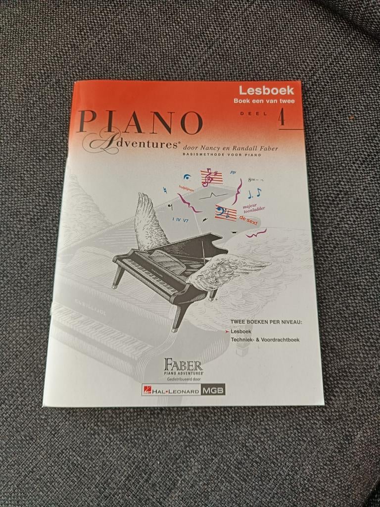 Piano adventures deel 4 lesboek, Faber, Klassiek, Les of Cursus, Ophalen of Verzenden, Zo goed als nieuw