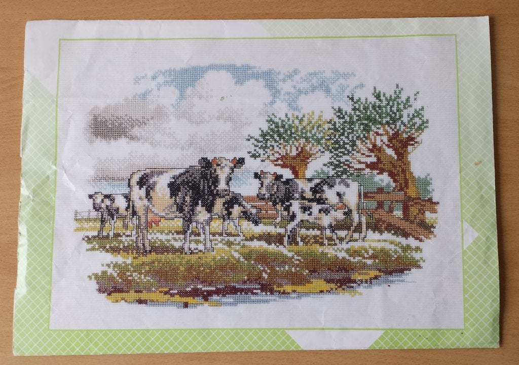 Koeien in de Wei Patroon - Pako - 1995, Patroon, Ophalen of Verzenden, Handborduren, Nvt