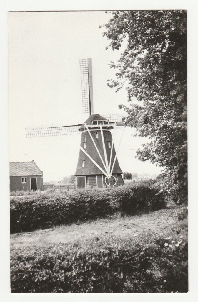Oterleek (bij Alkmaar en Heerhugowaard)- groeten uit (molen), Verzamelen, Ophalen of Verzenden, 1960 tot 1980, Ongelopen, Noord-Holland