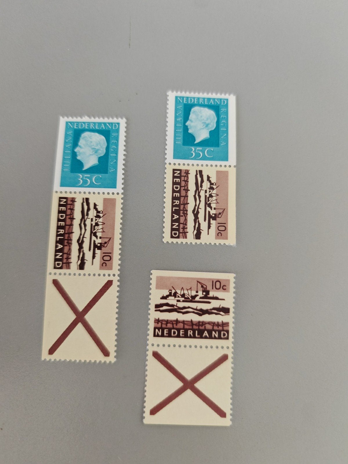 combinaties uit pzb 12, postfris, Ophalen of Verzenden, Na 1940, Postfris