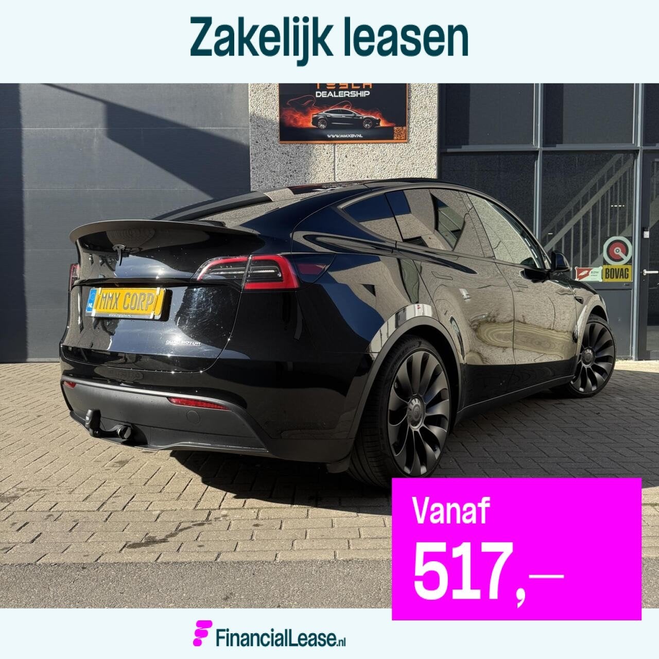 Tesla Model Y Performance + MMX PACK + TREKHAAK + SOH 95.3%, Automaat, 514 km, Gebruikt, Zwart