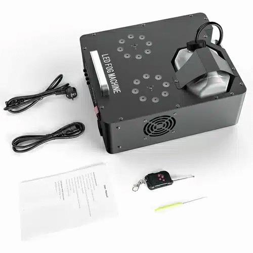 DJLicht 2000W Verticale en Horizontale rookmachine met LED, Geluidgestuurd, Nieuw, Ophalen of Verzenden, .